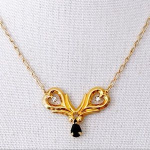 Vintage 14KGP Art Nouveau Style Pendant Necklace